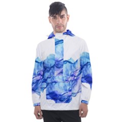 Blue Smoke Men s Front Pocket Pullover Windbreaker by goljakoff