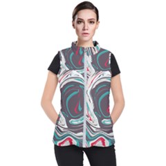 Vector Vivid Marble Pattern 1 Women s Puffer Vest by goljakoff