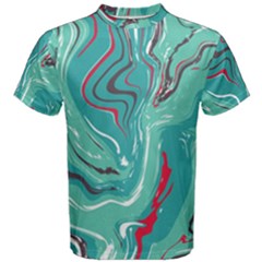 Vector Vivid Marble Pattern 2 Men s Cotton Tee by goljakoff