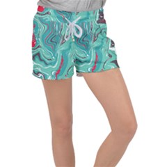 Vector Vivid Marble Pattern 2 Velour Lounge Shorts by goljakoff