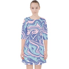 Vector Vivid Marble Pattern 10 Pocket Dress by goljakoff