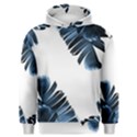 Blue banana leaves Men s Overhead Hoodie View1