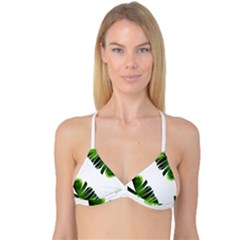 Banana Leaves Reversible Tri Bikini Top by goljakoff