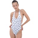 Rain  Backless Halter One Piece Swimsuit View1