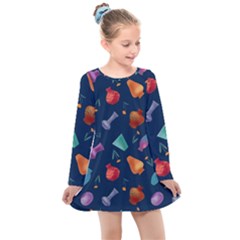 05141f08-637d-48fd-b985-cd72ed8157f3 Kids  Long Sleeve Dress by SychEva