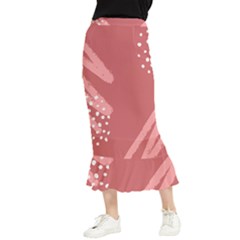 Terracota  Maxi Fishtail Chiffon Skirt