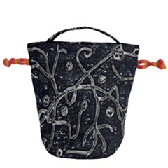 Abstract Surface Artwork Drawstring Bucket Bag