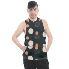 Black Peach White  Men s Sleeveless Hoodie by Sobalvarro