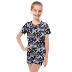 Royalcrown Kids  Mesh Tee And Shorts Set