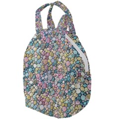 Multicolored Watercolor Stones Travel Backpacks by SychEva