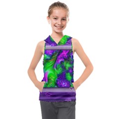 Feathery Winds Kids  Sleeveless Hoodie by LW41021