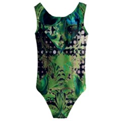 Peacocks And Pyramids Kids  Cut-out Back One Piece Swimsuit by MRNStudios