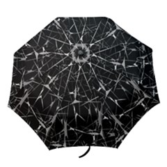 Black And White Splatter Abstract Print Folding Umbrellas