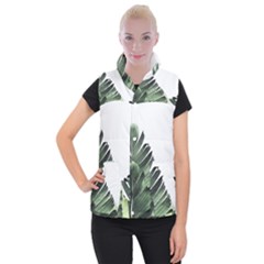 Banana Leaves Women s Button Up Vest by goljakoff