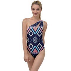 Gypsy-pattern To One Side Swimsuit