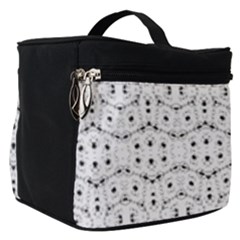 Modern Geometric Black And White Print Pattern Make Up Travel Bag (small) by dflcprintsclothing