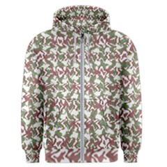 Multicolored Texture Print Pattern Men s Zipper Hoodie