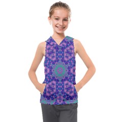 Violet Kids  Sleeveless Hoodie by LW323