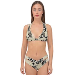 Angels Double Strap Halter Bikini Set