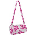 Hibiscus pattern pink Mini Cylinder Bag View2