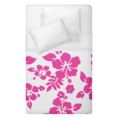 Hibiscus Pattern Pink Duvet Cover (single Size)