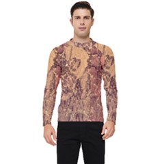 Abstract Cracked Texture Print Men s Long Sleeve Rash Guard by dflcprintsclothing