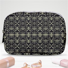 Geometric Textured Ethnic Pattern 1 Make Up Pouch (small) by dflcprintsclothing