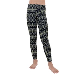 Geometric Textured Ethnic Pattern 1 Kids  Lightweight Velour Leggings by dflcprintsclothing