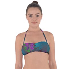 Evening Bloom Halter Bandeau Bikini Top by LW323