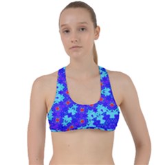 Blueberry Criss Cross Racerback Sports Bra by LW323