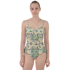 Folk Floral Pattern  Abstract Flowers Surface Design  Seamless Pattern Sweetheart Tankini Set by Eskimos