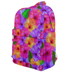 Watercolor Flowers  Multi-colored Bright Flowers Classic Backpack by SychEva