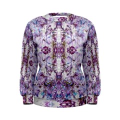 Intricate Lilac Women s Sweatshirt by kaleidomarblingart