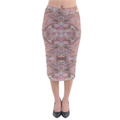 Pink Arabesque Iv Midi Pencil Skirt