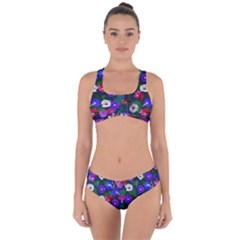 Watercolor Flowers  Bindweed  Liana Criss Cross Bikini Set by SychEva