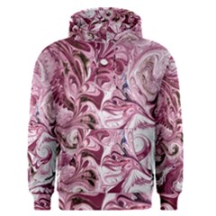 Dusty Pink Marbling Men s Core Hoodie by kaleidomarblingart