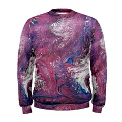 Violet Feathers Men s Sweatshirt by kaleidomarblingart