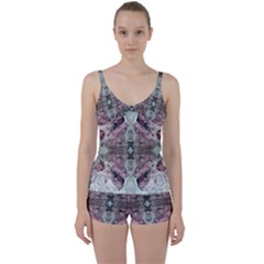 Pebbles Repeats Iv Tie Front Two Piece Tankini by kaleidomarblingart