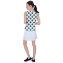 Weed at white, ganja leafs pattern, 420 hemp regular theme Women s Sleeveless Sports Top View2