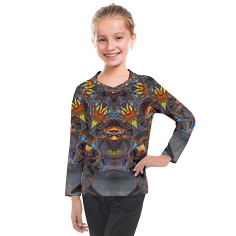 Lovely Day Kids  Long Mesh Tee by LW323