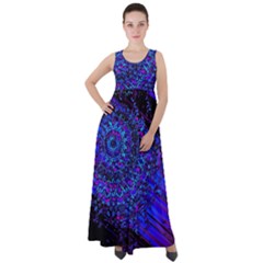 Uv Mandala Empire Waist Velour Maxi Dress by MRNStudios