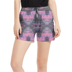 Grey Pink Module  Runner Shorts by kaleidomarblingart