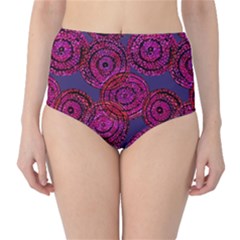 Unusual Circles  Abstraction Classic High-waist Bikini Bottoms by SychEva