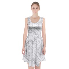 Topography Map Racerback Midi Dress by goljakoff