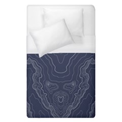 Blue Topography Duvet Cover (single Size) by goljakoff