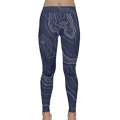 Topography Map Classic Yoga Leggings by goljakoff