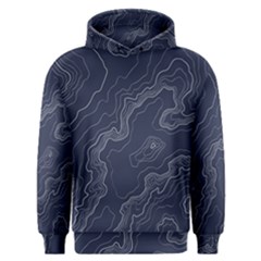 Topography Map Men s Overhead Hoodie