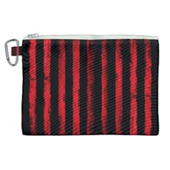 Red Lines Canvas Cosmetic Bag (xl) by goljakoff