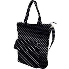 Stars On Black Ink Shoulder Tote Bag