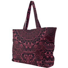 Burgundy Simple Shoulder Bag by LW323